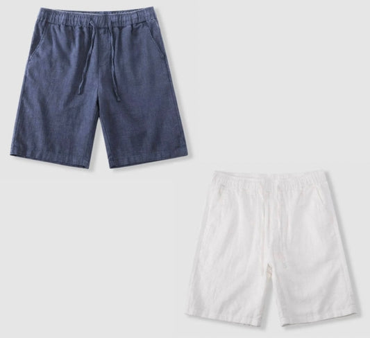 Linoluxe Linneshorts Herr - Tvåpack